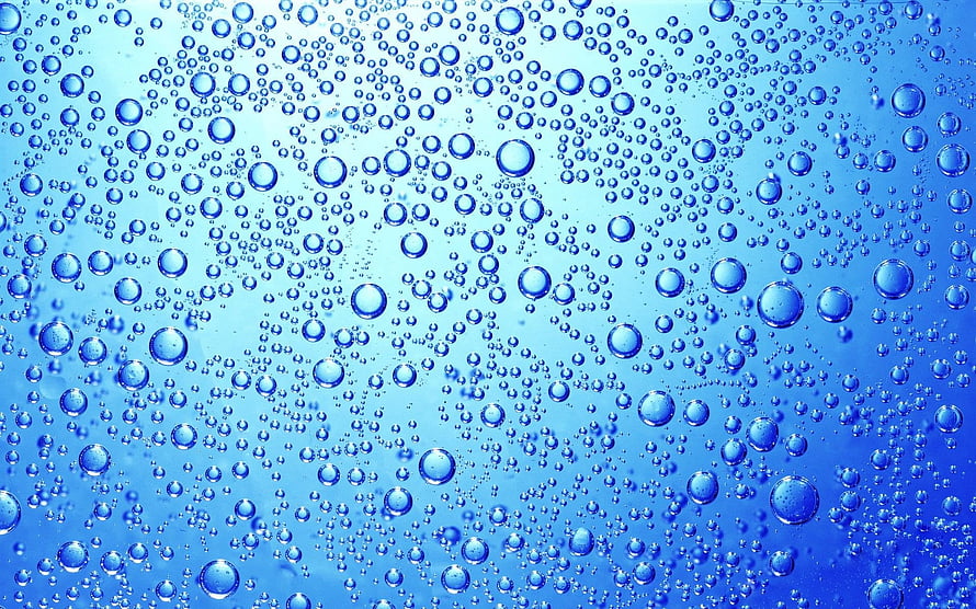 Vibrant Blue Water Bubbles Gradient Abstract Background HD wallpaper