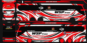 Scania Super High Decker Bus Livery Design with Red and White Flame Graphics HD wallpaper