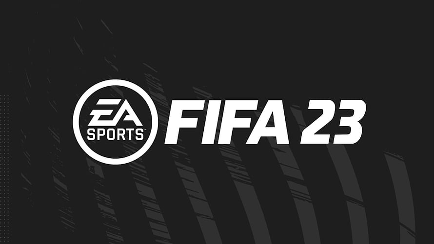 EA Sports FIFA 23 Official Logo on Dark Stadium Background HD wallpaper