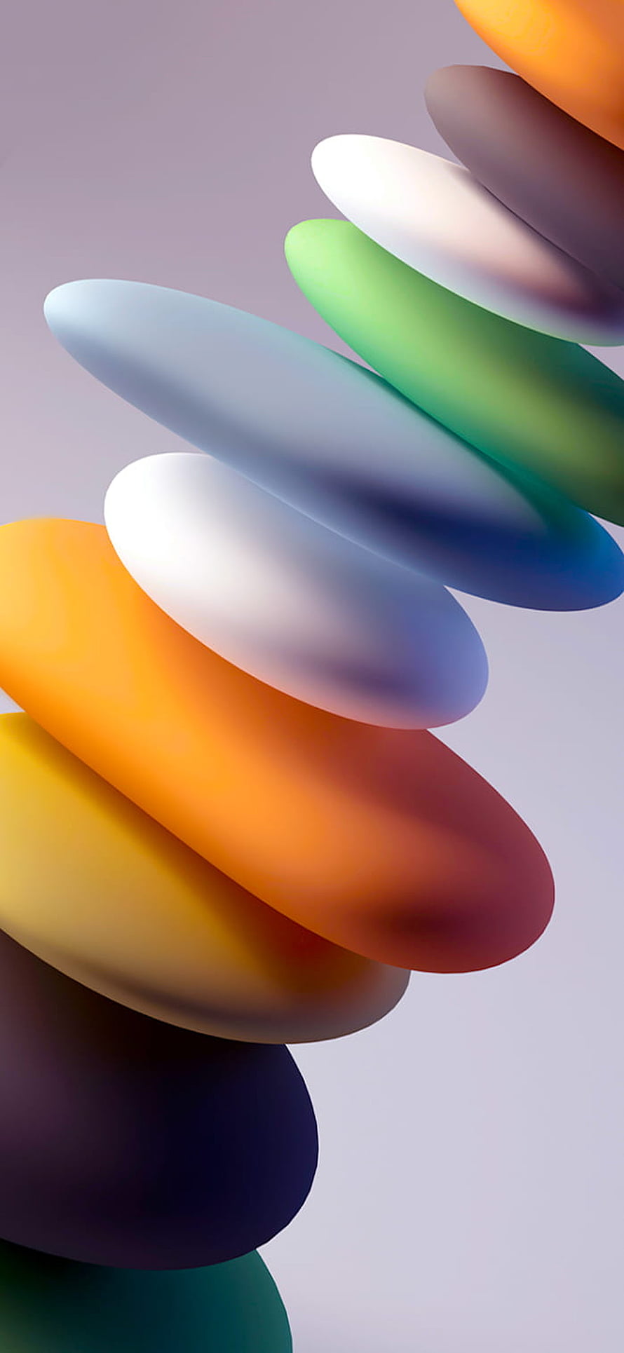 Tecno Phantom X Abstract 3D Colorful Discs Minimalist Wallpaper HD phone wallpaper