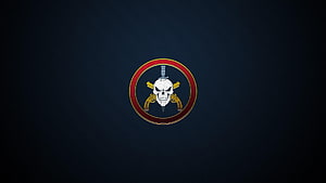 Tropa de Elite BOPE Skull Emblem with Crossed Pistols and Sword on Dark Background HD wallpaper