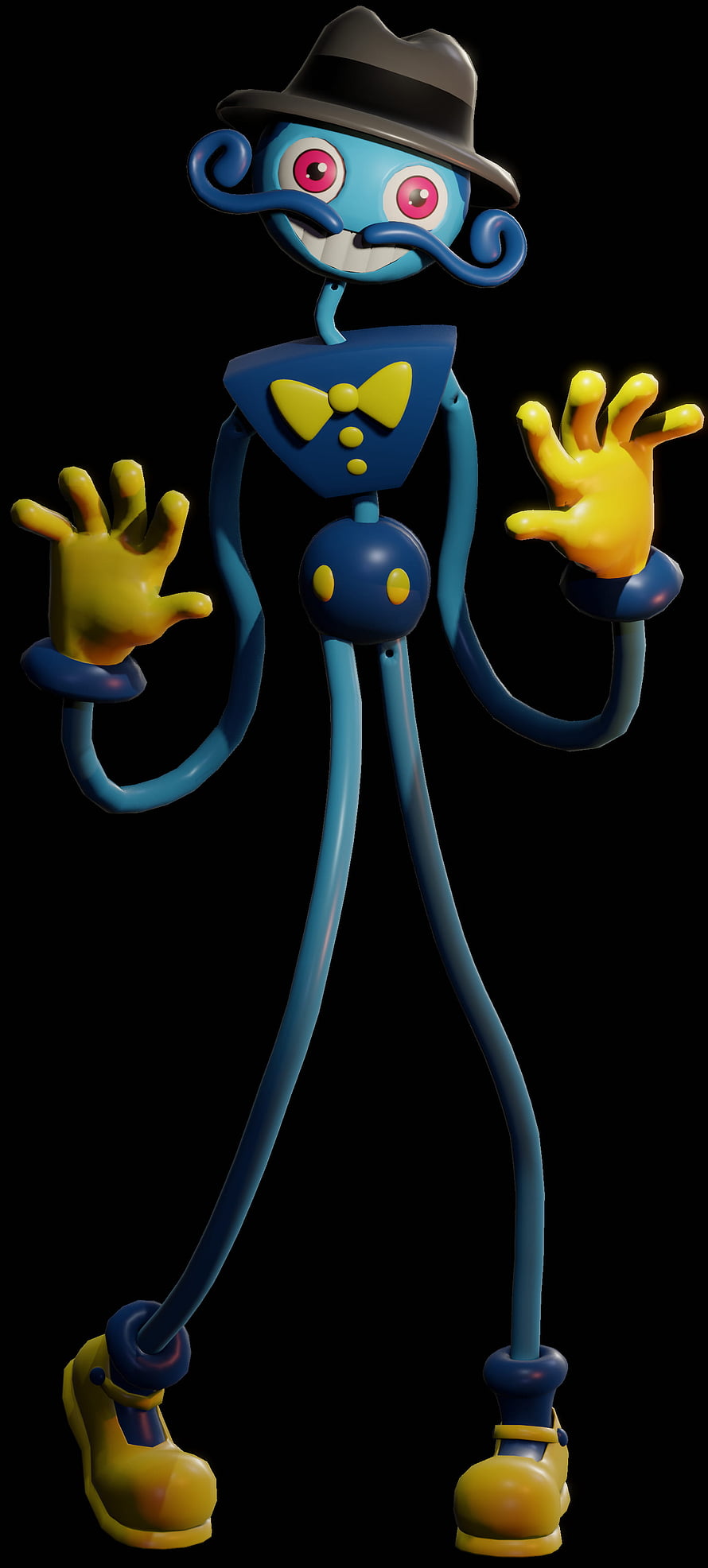 Daddy Long Legs Character Render from Poppy Playtime in 3D Style HD phone wallpaper