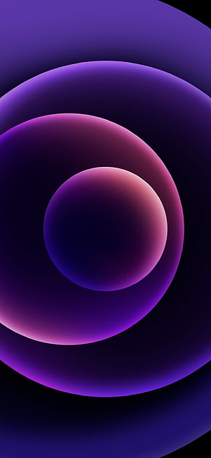 Concentric Purple and Pink Gradient Spheres Minimalist Abstract 3D Wallpaper HD phone wallpaper
