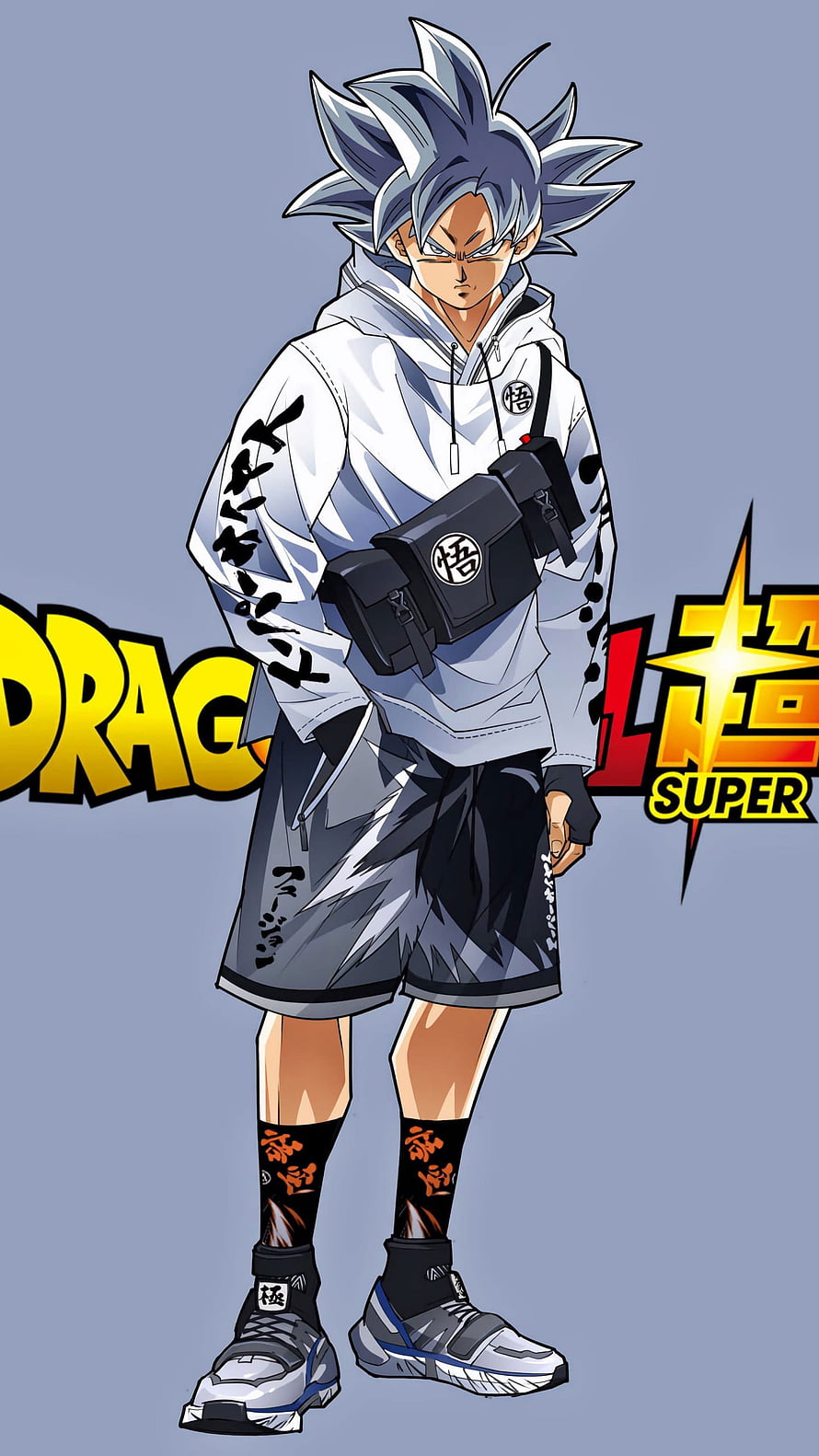 Goku in Streetwear Hoodie and Sneakers Dragon Ball Super Anime Character Art HD phone wallpaper