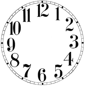 Minimalist Vintage Clock Face with Classic Serif Numerals and Minute Track HD phone wallpaper
