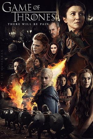 Game of Thrones Season 3 Character Poster with Fire and Soldiers HD phone wallpaper