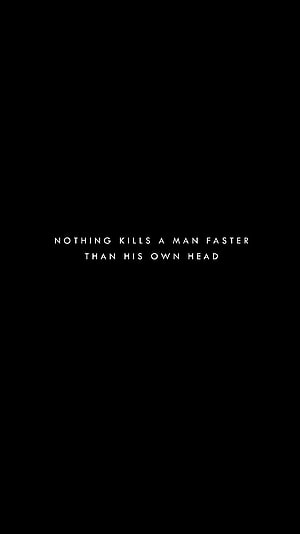 Minimalist Black Background with White Inspirational Quote About Self-Destruction HD phone wallpaper