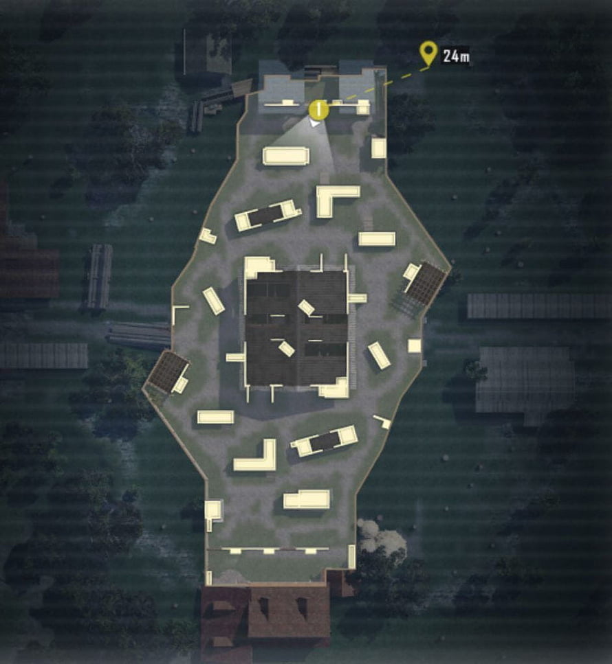 PUBG Mobile TDM Map Layout with Building Positions and Navigation Markers HD phone wallpaper