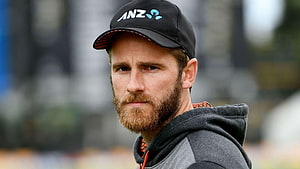 Kane Williamson in ANZ Cap and Grey Hoodie at Cricket Practice HD wallpaper