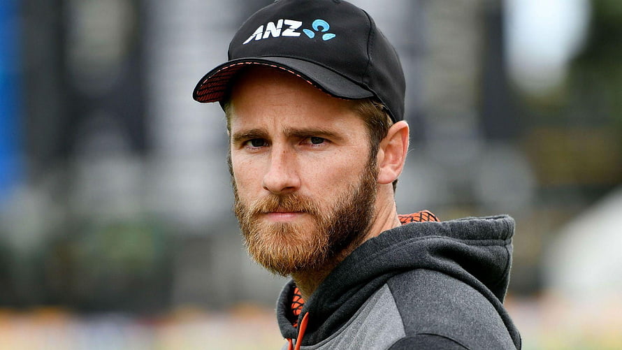 Kane Williamson in ANZ Cap and Grey Hoodie at Cricket Practice HD wallpaper