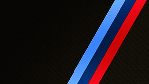 BMW M Diagonal Stripes on Black Background Minimalist Design HD wallpaper