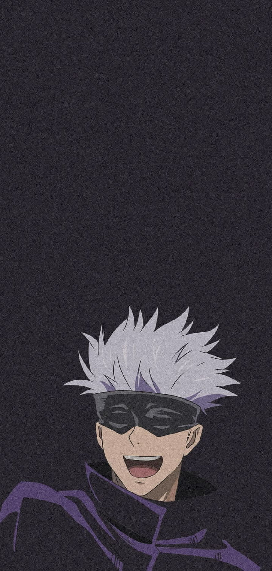 Gojo Satoru Jujutsu Kaisen Anime Character Portrait on Dark Background HD phone wallpaper