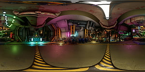 The Abyss Bar Interior in Deep Rock Galactic Sci-Fi Environment HD wallpaper