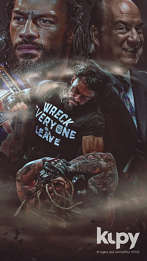 Roman Reigns Tribal Chief WWE Championship Poster with Paul Heyman HD phone wallpaper