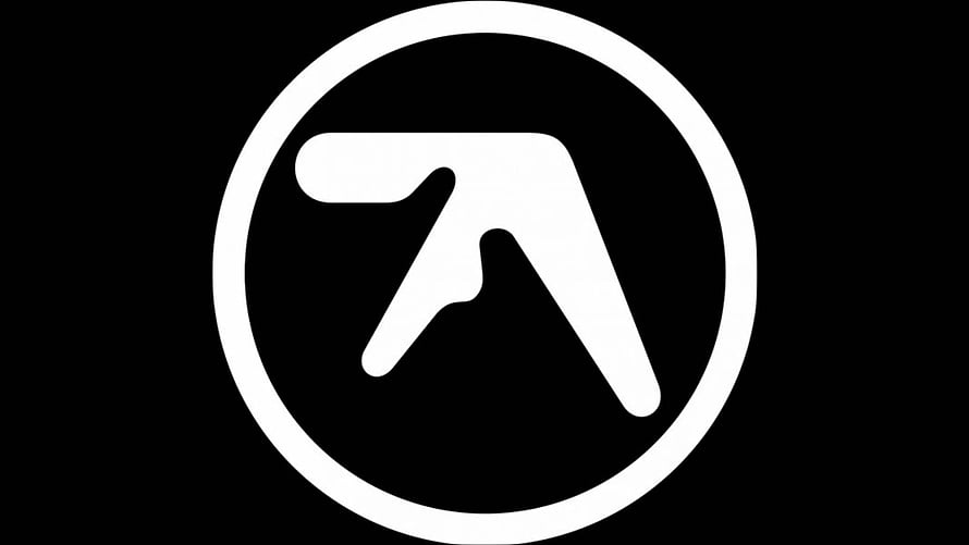 Aphex Twin Minimalist Logo Icon on Black Background HD wallpaper