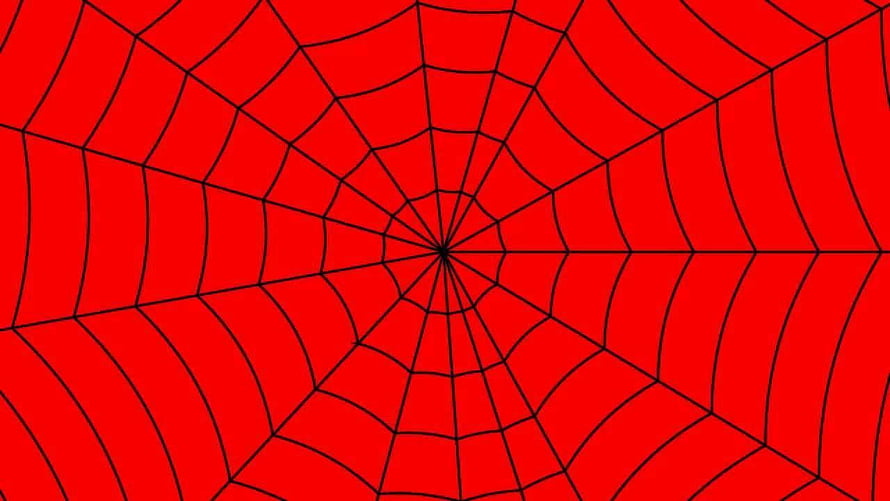Spider-Man Red Web Pattern Background HD wallpaper