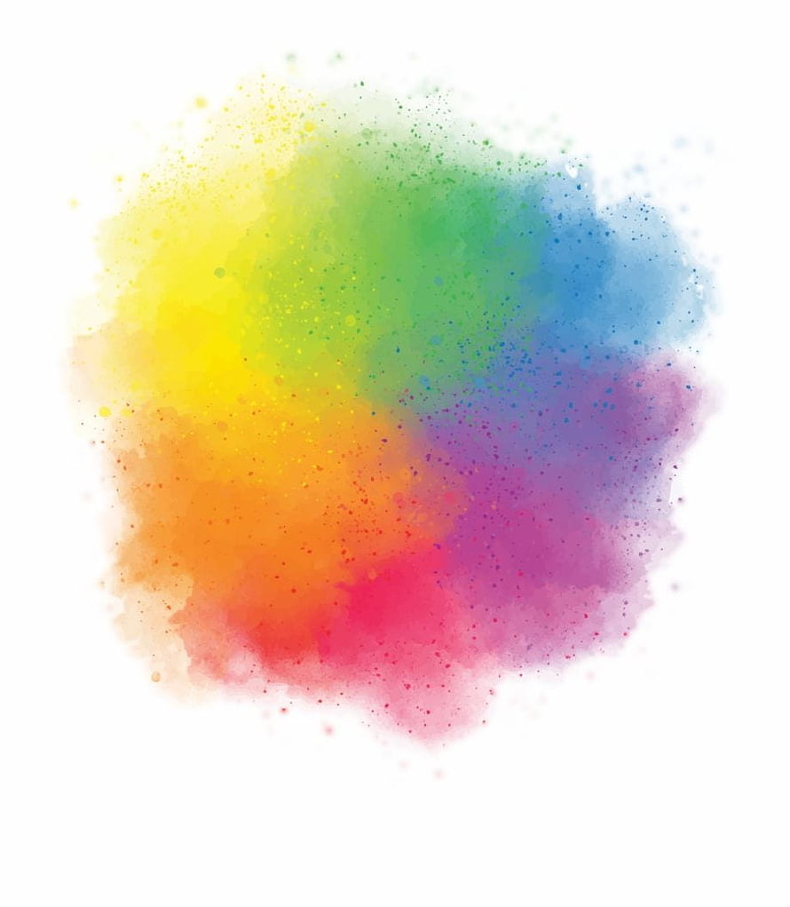 Vibrant Holi Festival Color Powder Explosion on White Background HD phone wallpaper