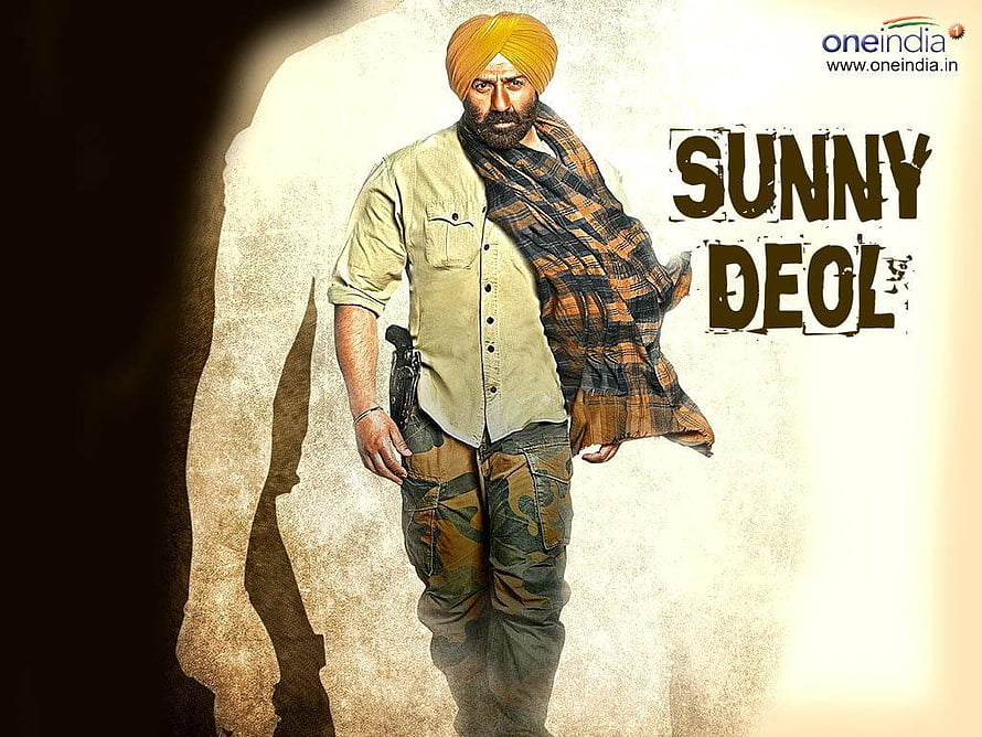 Sunny Deol in Turban and Camouflage Pants with Checkered Shawl HD wallpaper