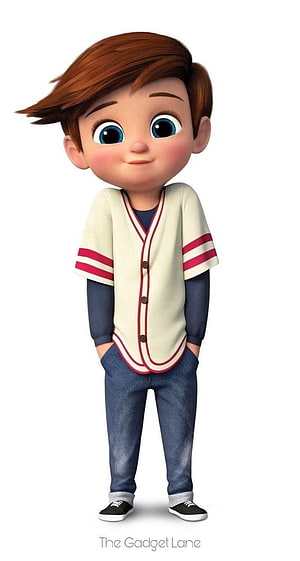 3D Cartoon Boy Character in Baseball Jersey and Jeans HD phone wallpaper