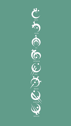 Mistborn Allomantic Metals: Iron, Steel, Tin, Pewter, Zinc, Brass, Copper, Bronze HD phone wallpaper