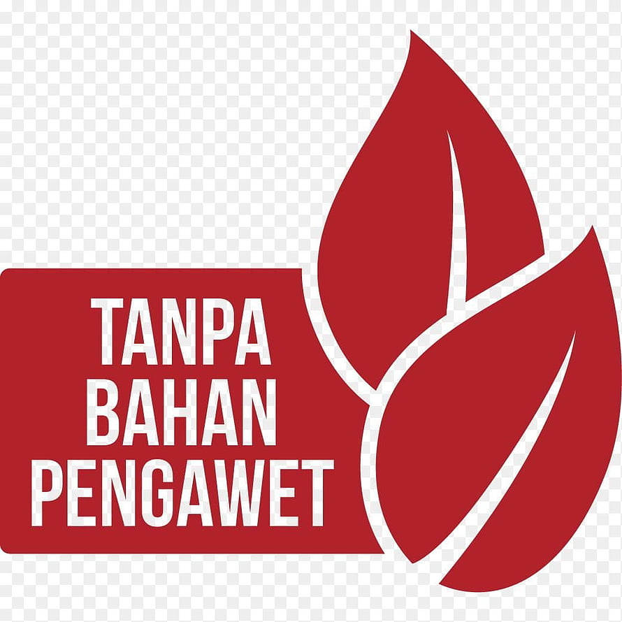 Red Leaf Logo With Indonesian Text Tanpa Bahan Pengawet On Transparent Background HD phone wallpaper