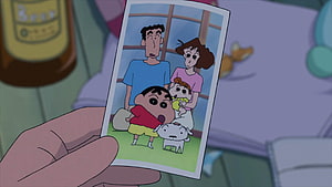 Crayon Shin-chan Family Portrait Anime Photo Wallpaper HD wallpaper