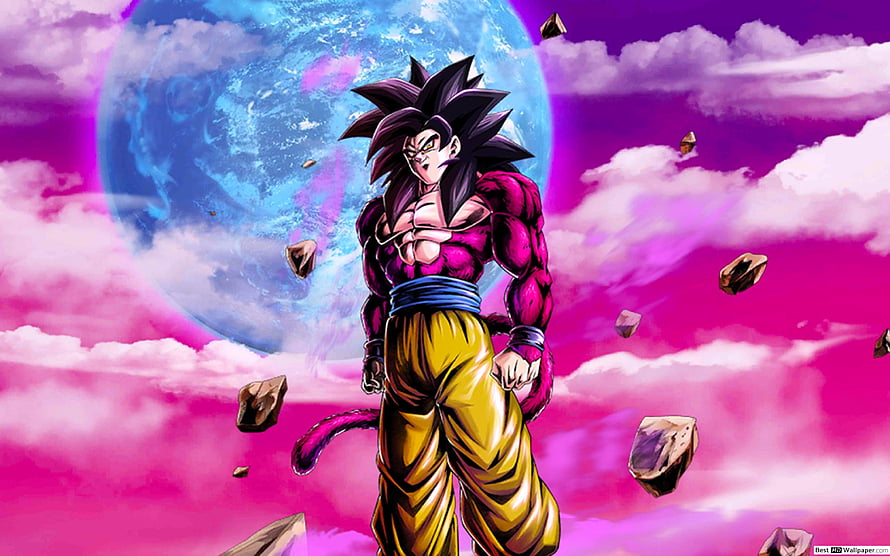 Goku Super Saiyan 4 Dragon Ball GT Anime Character Artwork HD wallpaper