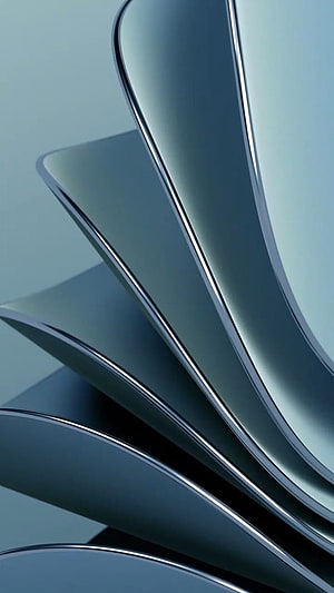 OnePlus 10 Pro Abstract Curved Metal Wallpaper HD phone wallpaper