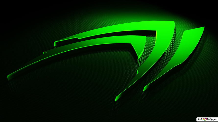 NVIDIA RTX 3060 Green and Black Abstract Gaming Logo Wallpaper HD wallpaper