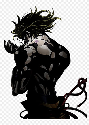 Dio Brando Shadow Form Anime Character Illustration HD phone wallpaper