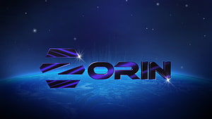 Zorin OS Logo Floating Above Earth Horizon in Deep Space HD wallpaper