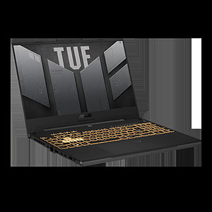 ASUS TUF Gaming F15 Laptop with Orange Backlit Keyboard and Industrial Design HD phone wallpaper