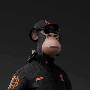 Hypebeast Prime 3D Render: Stylized Monkey Character in Black Streetwear and Sunglasses HD phone wallpaper