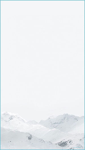 Minimalist Snowy Mountain Landscape with Vast White Sky and Soft Winter Atmosphere HD phone wallpaper