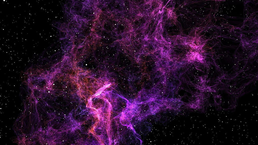 Vibrant Purple Nebula and Starfield in Deep Space HD wallpaper