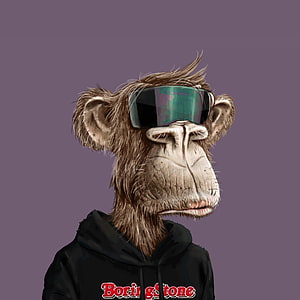 Bored Ape Yacht Club NFT Character Wearing Black Hoodie and Visor Sunglasses HD phone wallpaper