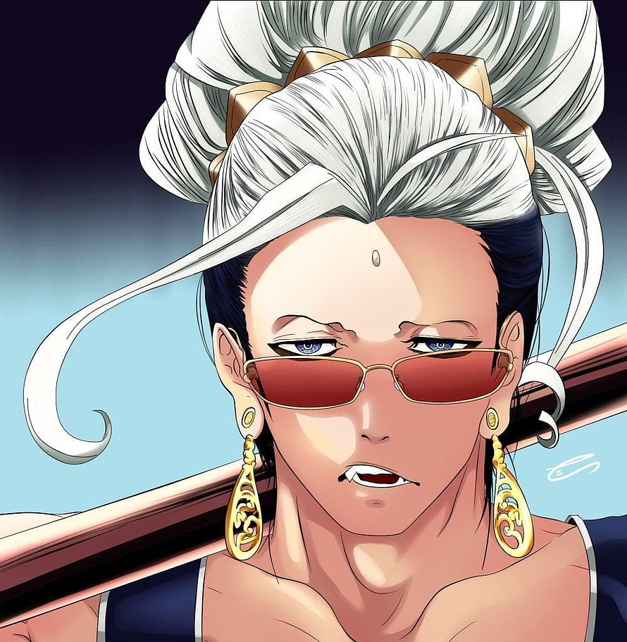 Buddha from Record of Ragnarok anime character portrait with sunglasses and ornate gold earrings HD phone wallpaper