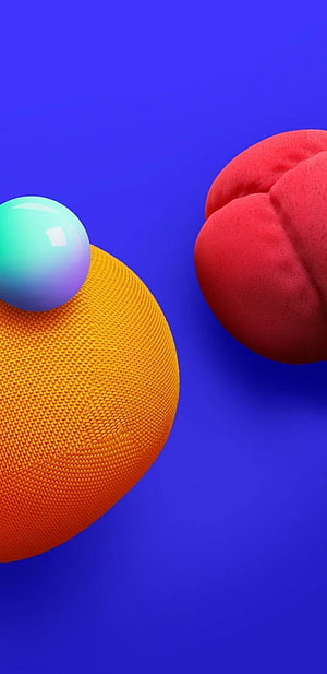 Samsung Galaxy A72 Abstract 3D Spheres Wallpaper HD phone wallpaper