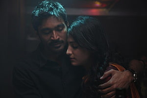 Emotional still from the Tamil film 3 Moonu featuring a man and woman in a tender embrace, Tamil 3 Movie Latest Pics, , Stills, 3 moonu movie HD wallpaper
