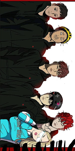 Humming Bird Crew Webtoon Cast in Dark Windbreakers HD phone wallpaper