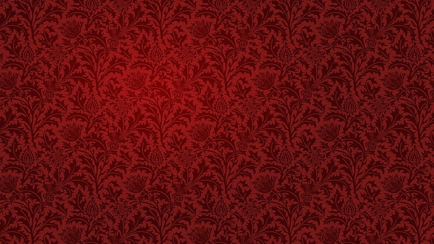 Dark Maroon Damask Floral Pattern Background with Ornate Vintage Motifs HD wallpaper