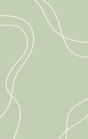 Minimalist sage green background with flowing white line art for a calm aesthetic HD phone wallpaper