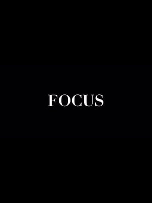 Minimalist Black Background with White Focus Typography HD phone wallpaper