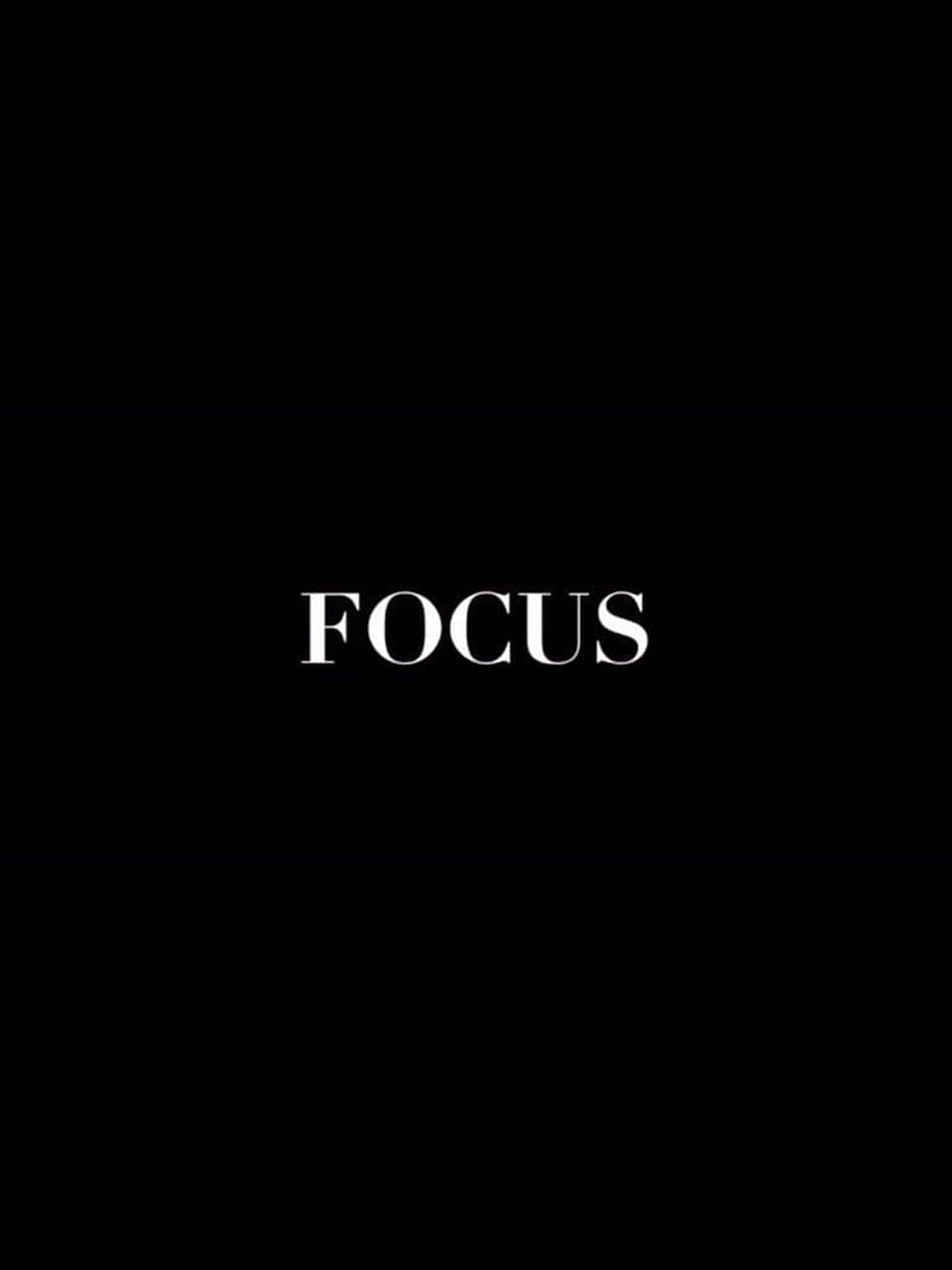 Minimalist Black Background with White Focus Typography HD phone wallpaper