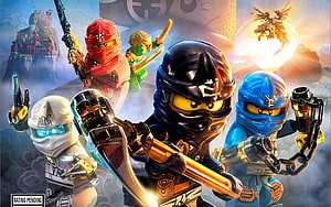 LEGO Ninjago Master of Spinjitzu Team Action Poster HD wallpaper