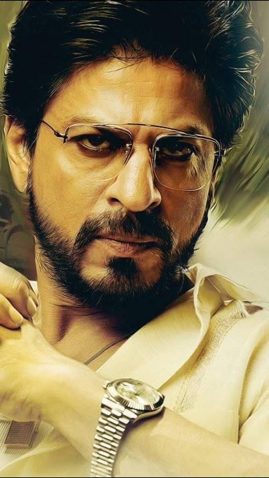 Shah Rukh Khan as Raees in Dramatic Cinematic Portrait with Aviator Glasses HD phone wallpaper