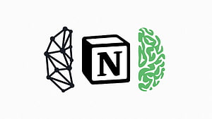 Notion Second Brain Concept with Neural Network and Brain Illustration HD wallpaper