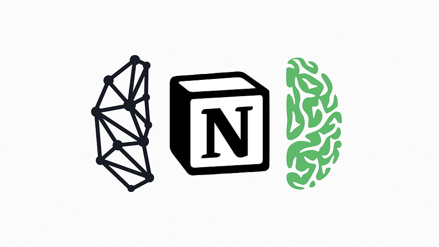 Notion Second Brain Concept with Neural Network and Brain Illustration HD wallpaper
