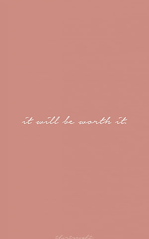 Minimalist Dusty Rose Motivational Quote Wallpaper with Elegant Script Text HD phone wallpaper