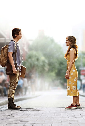 Five Feet Apart Movie Still: Two Young People Standing on a Sunlit City Street HD phone wallpaper